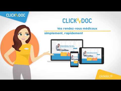 CLICKDOC : rendez-vous en ligne et téléconsultation pour les patients