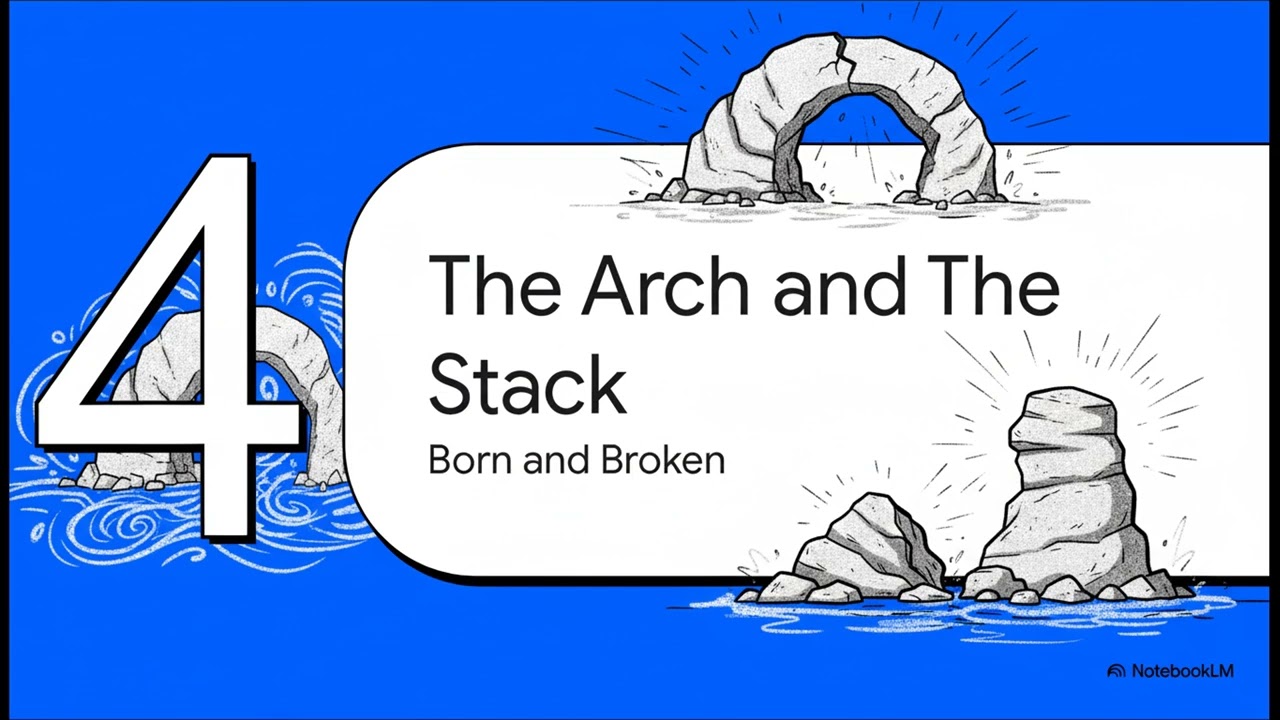 The formation of caves natural arches and sea stacks