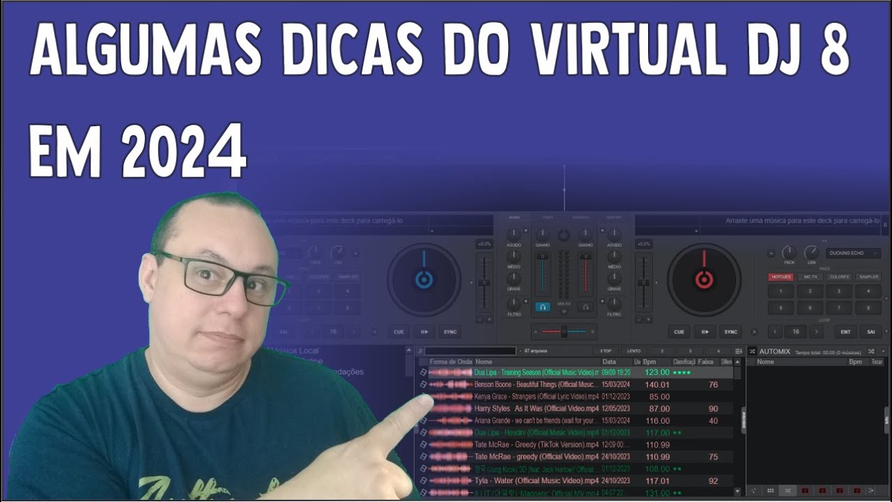 ALGUMAS DICAS DO VIRTUAL DJ 8 EM 2024