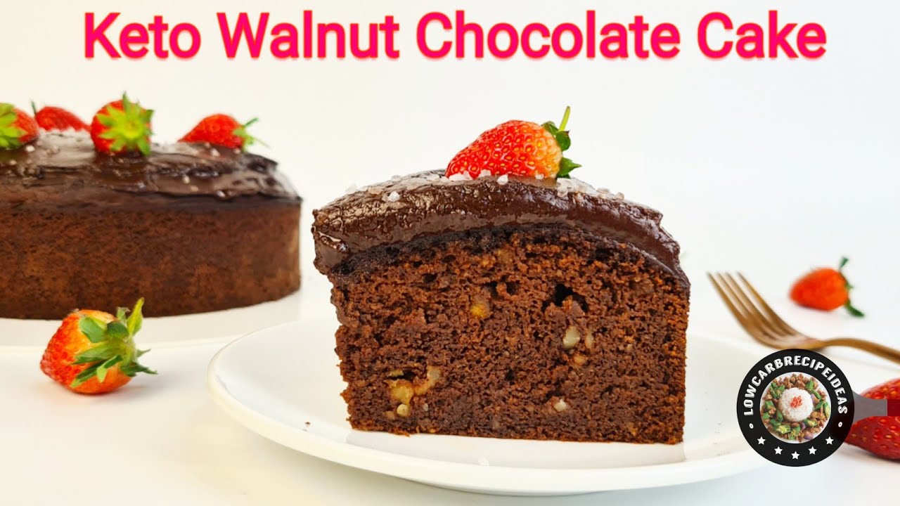 HOW TO MAKE KETO WALNUT CHOCOLATE CAKE - MOIST, FLAVORFUL & DELICIOUS !