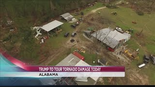 President Trump tours tornado damage in Alabama