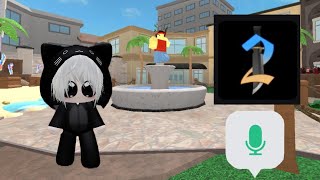 Playing as a baby kitten and asking people to rate my meow in mm2 screenshot 1