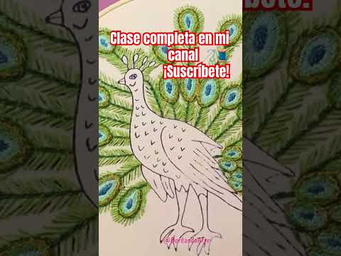 Bordado de ? pavo real #embroidery #bordado #bordadofantasia #bordadosamano #bordandoarte