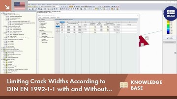 KB 001642 | Limitation of the crack width according to DIN EN 1992-1-1 with and without direct ca...