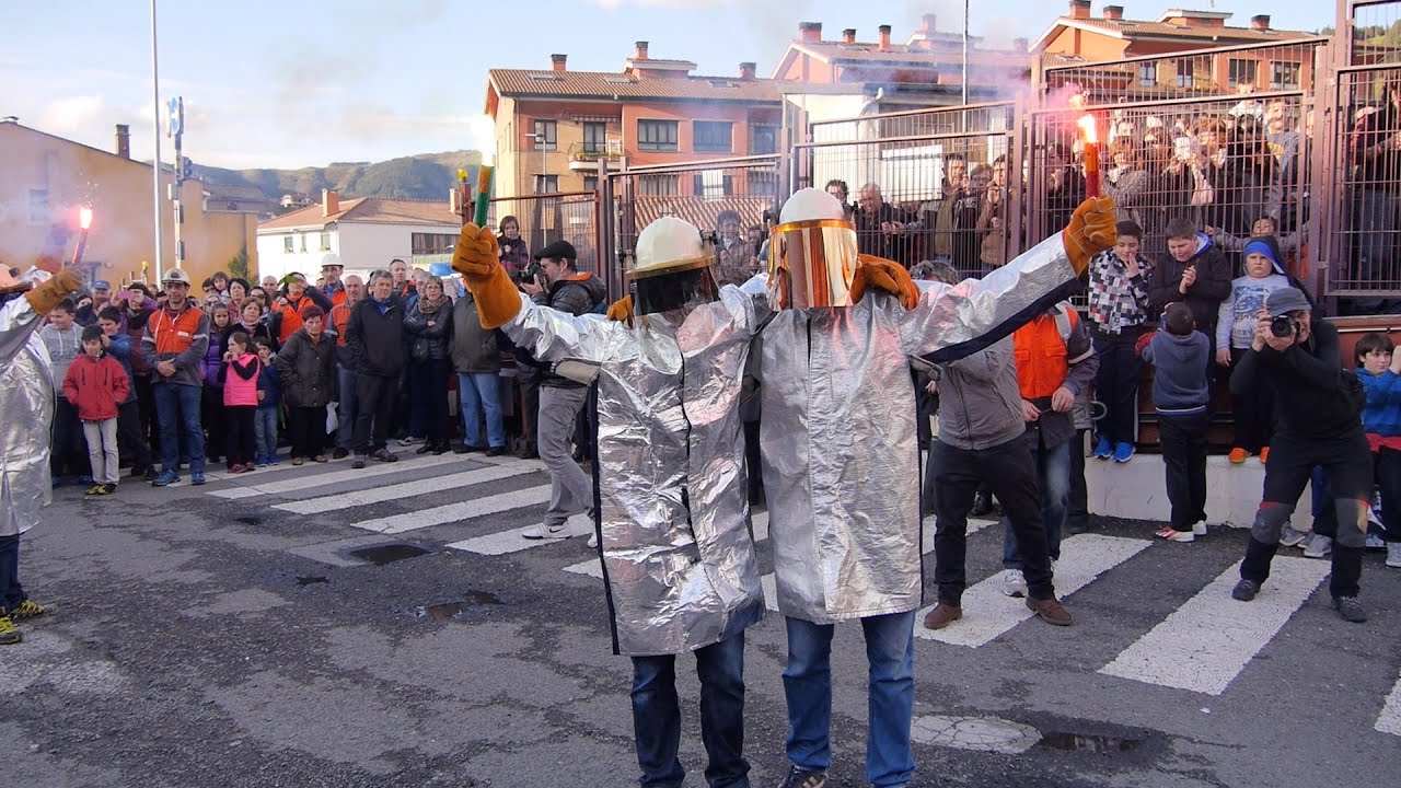 Arcelor Mittaleko langileen manifestazioa Urretxu eta Zumarragan. 2016 apirila