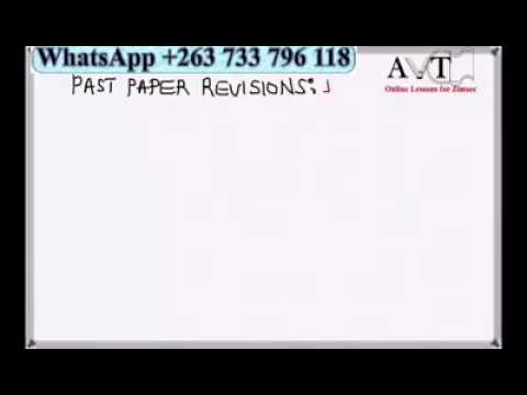 Zimsec Maths Past Exam Revisions
