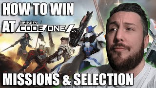 How to Win at Infinity Code One - The Missions and Unit Selection