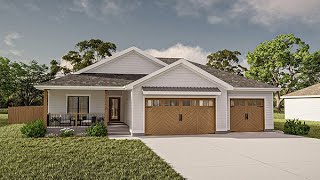 Modern Farmhouse Plan #52-677