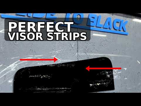 Window Tint Visor Strip Tutorial | Plotter Cutting, Weeding & Installation Part 2