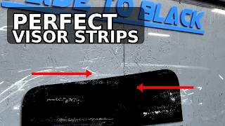 Window Tint Visor Strip Tutorial | Plotter Cutting, Weeding & Installation Part 2