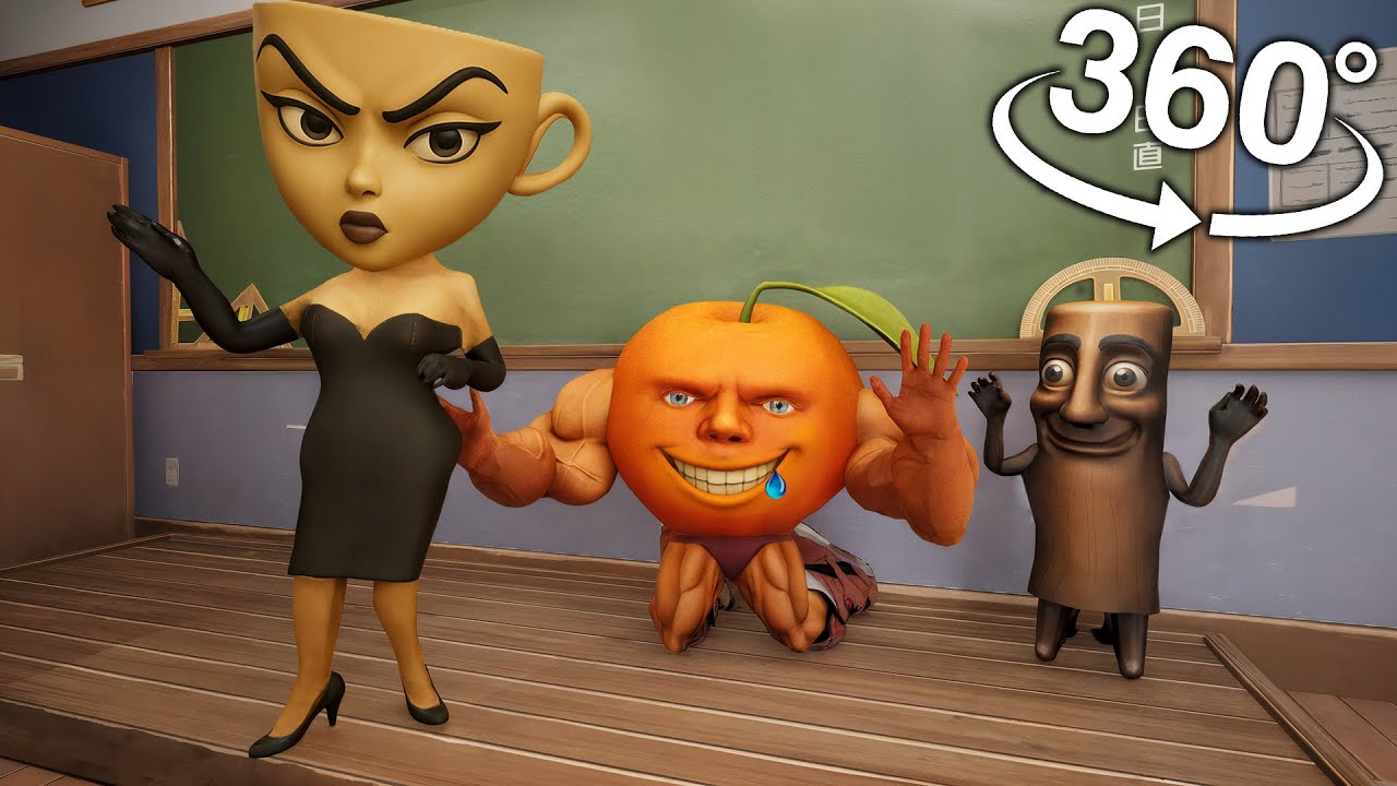 360° Italian Brainrot Espressona Signora Teacher In School | VR 8K