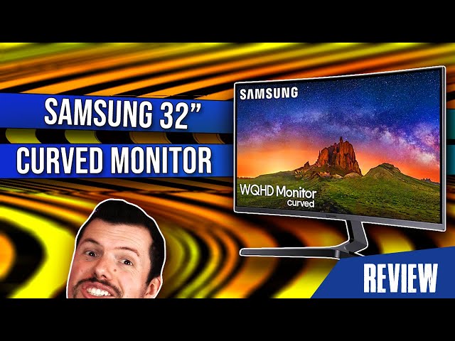 Monitor Samsung led 31.5 ( LC32JG54QQLXPE ) gaming, curvo