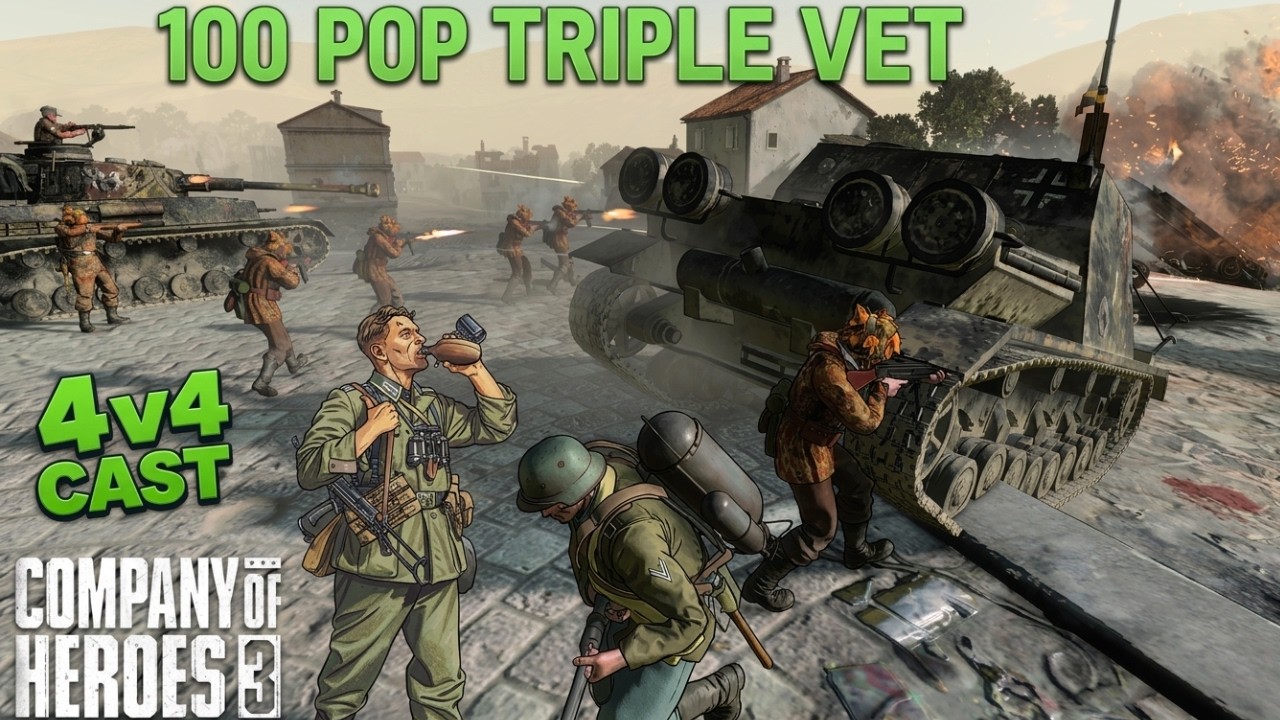 Can the Old Allied Battlegroups Stop This? - 4v4 - Company of Heroes 3