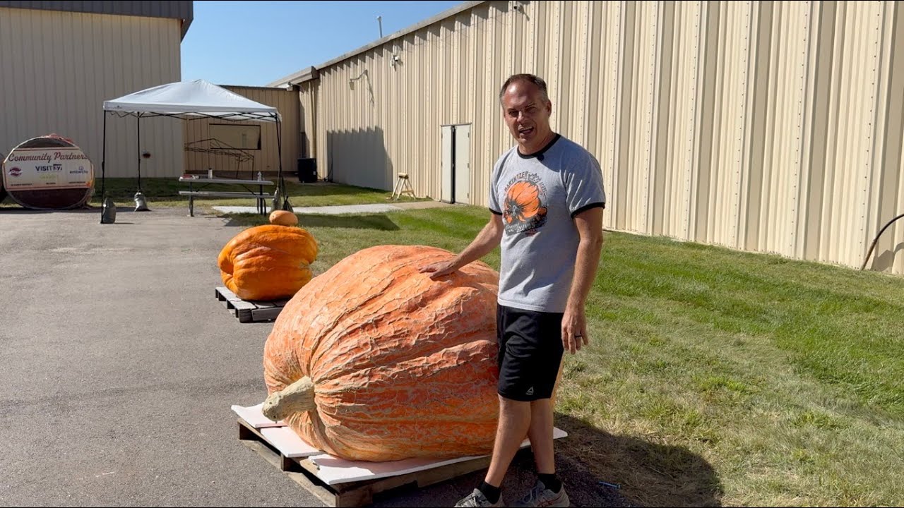 Meet the winner of 2025 Nebraska's Largest Pumpkin Contest- Jacob Marntzer