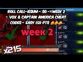 Roll Call-iesum - SQ - Week 2 - Vox & Captain America Threat LVL 5 Cheat Codes - Easy 150 Pts 🧀🧀🧀