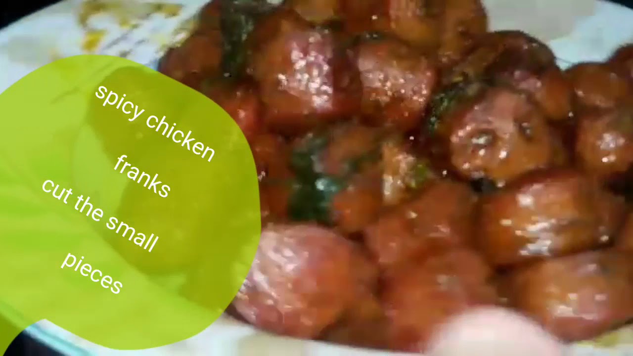 Chicken franks spicy roast by fry with Ayesha cooking YouTube