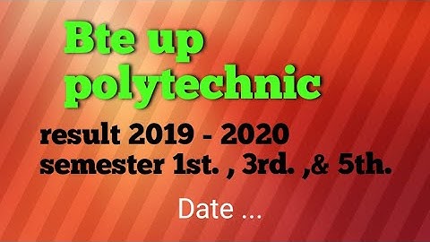 Bteup polytechnic result 2019-2020 | #polyguru g