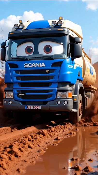 wow😮🤯 camion bailando, camión mezclador, monster truck, dump truck, food truck, garbage truck 3