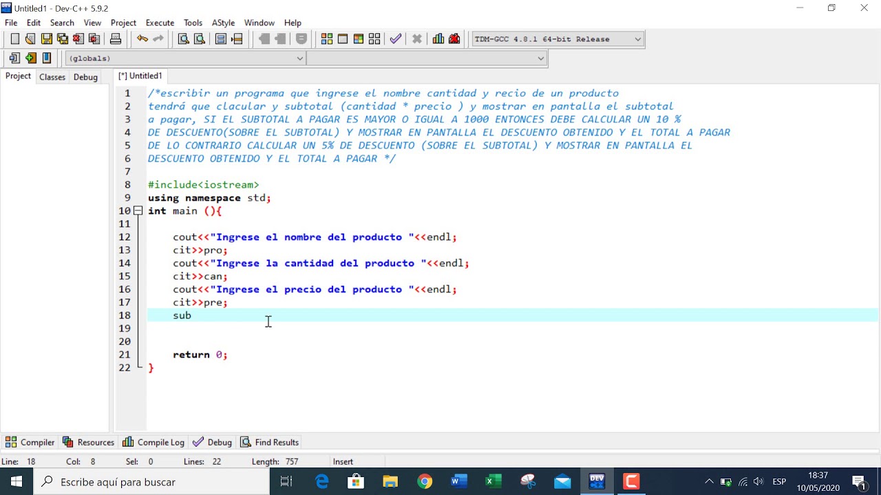 CONDICIÓN IF(SI) COMPUESTO EN C++ - YouTube