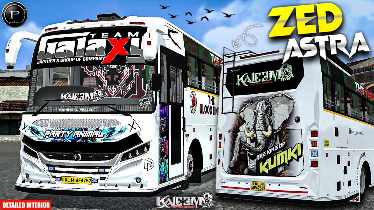 Bussid New Zed Astra ( GALAXY KALEEM 🐘) Bus Mod Bus Simulator Indonesia