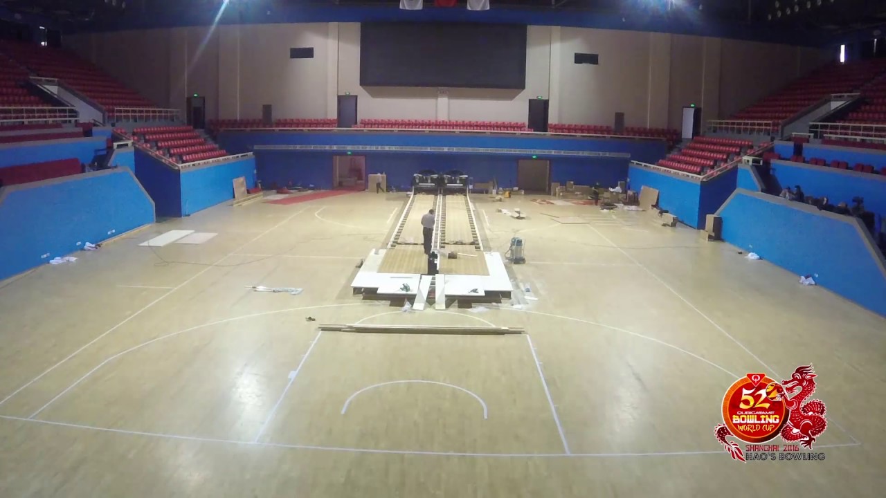 Bowling World Cup - Time Lapse of Championship Lanes Installation