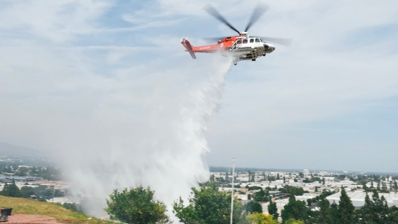 Brush Fire Threatens West Hills Homes - Megan IC
