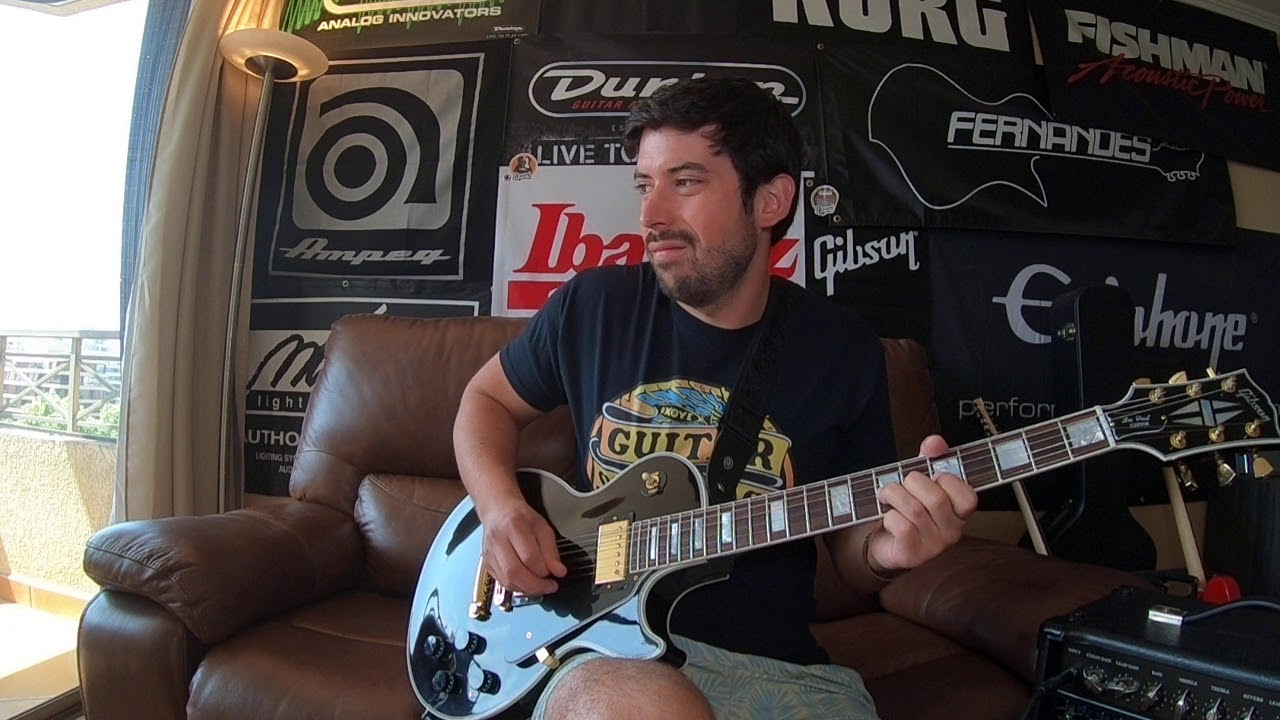 Review en Español Guitarra Gibson Les Paul Custom Black Beauty 2012 -  YouTube