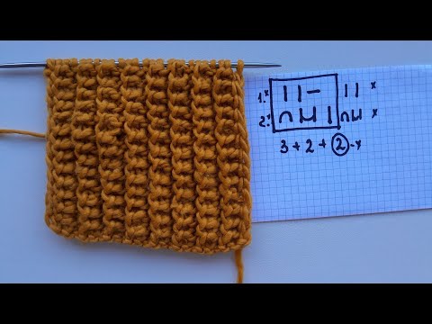 Knitting Rib Stitch Step by Step 🧶 Easy Tutorial for Absolute Beginners