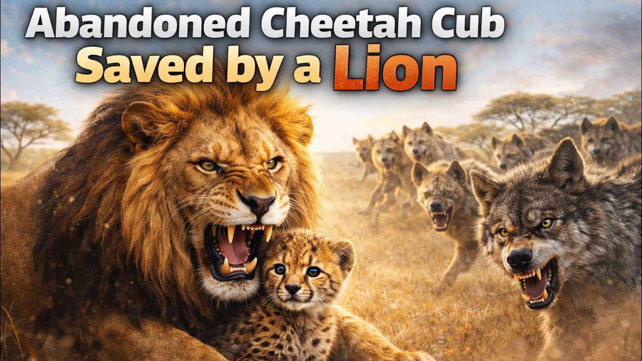 Abandoned Cheetah Cub Saved by a Lion | Wolves’ Final Attack