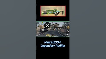 NEW,FREE & PERMANENT Legendary Purifier - H2So4: operator skill #callofduty