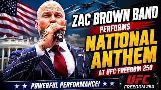 Zac Brown Band Performs National Anthem At UFC Freedom 250!
