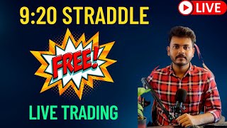 9:20 Straddle FREE Algo | LIVE TRADING | Nifty Banknifty Option Trading | Algotrading Software India