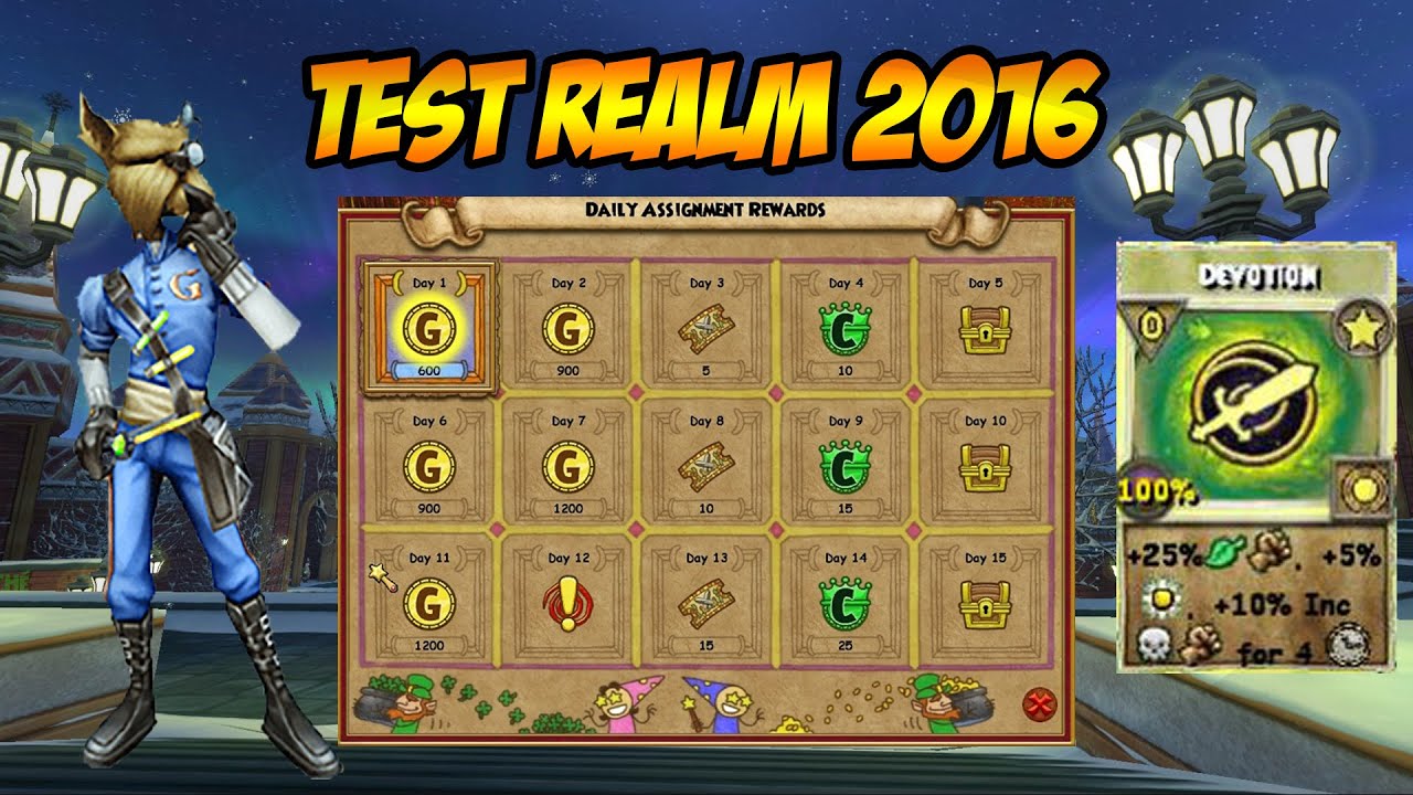 Wizard101: Daily Assignments, Spells, Fishing,  and Etc.
