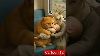 AI Content Factory||animation video of cat and goat #AICartoon #Shorts #Viral
