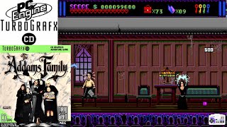 The Addams Family (1991) NEC TurboGrafx-CD / SUPER CD-ROM² Gameplay in HD (Ootake)