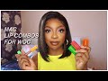 TOP 10 MAC NUDE LIP COMBOS FOR DARK SKIN + NEW TEYANA TAYLOR COLLECTION