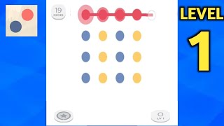 Two Dots - All Levels Gameplay updated Android,ios | Two dots level 01 | Game the Chain screenshot 2