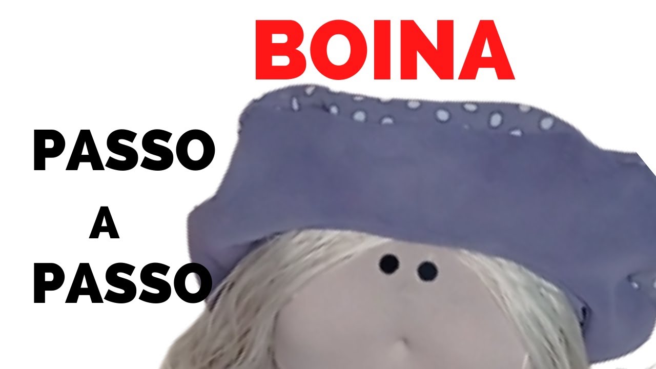 Boneca de Pano Jeans e Boina