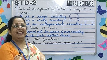 STD-2 MORAL SCIENCE CHAPTER- 12 Love Your Country (DON BOSCO PUBLIC SCHOOL,PATNA )