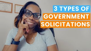 3 Types Of Government Solicitations