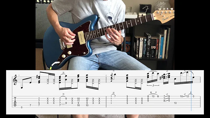 Jazz Funk Guitar Riff - with TAB