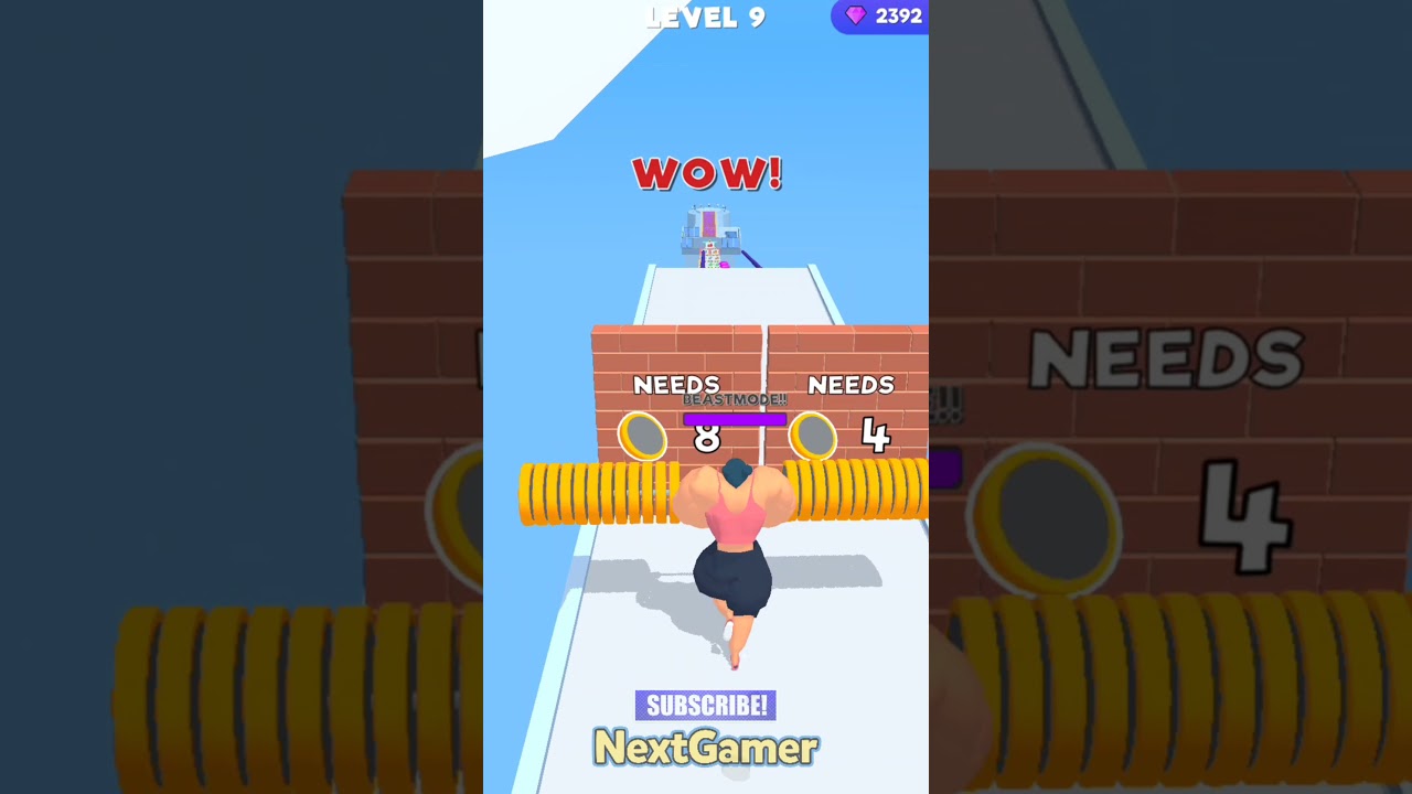 WEIGHT RUNNER 3D💪Mobile Gameplay By NextGamer (Android,iOS) Level 9 