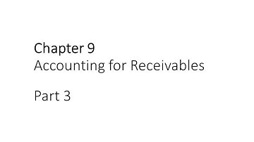 Principles in Financial Accounting Chapter 9 Part 3
