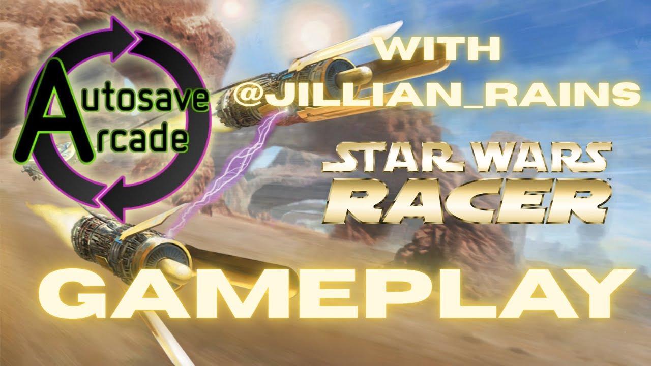MK8 Champion Plays Star Wars Racer for the First Time! @Jillian_Rains