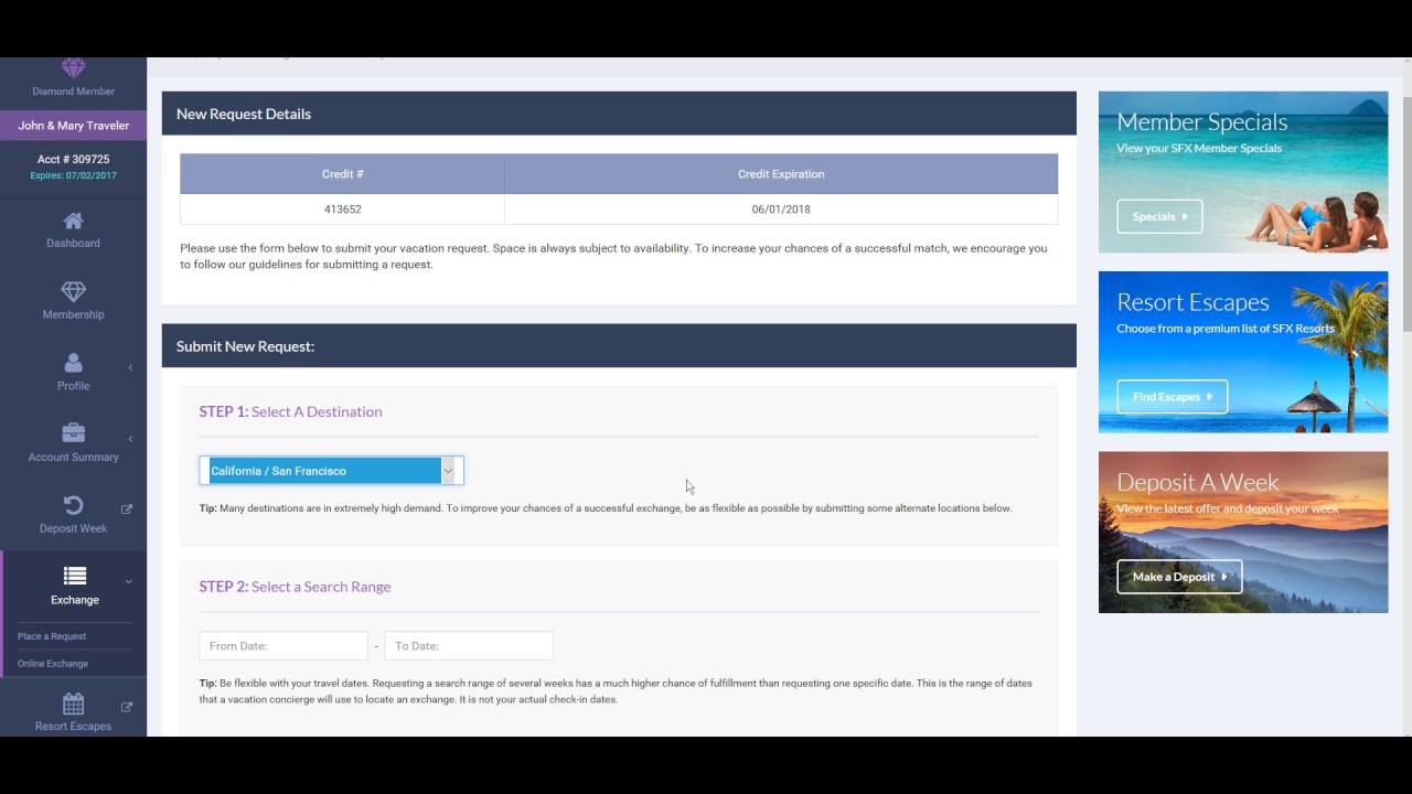 How to Vacation Exchange with SFX