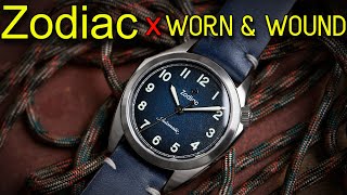 ZODIAC Olympos Military WORN & WOUND Limited Edition 200M Automatic Sports Dress Watch STP 3-13