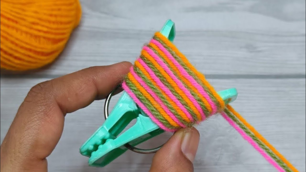 Amazing 3 Beautiful Woolen Yarn Flower making ideas with Cloth Pin