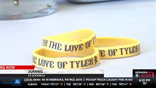 Tyler Goodrich's hometown of Bennet, which once prayed for his return, now mourns his loss