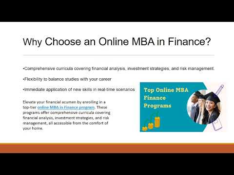 Top Online MBA Finance Programs: Your Path to Financial Leadership