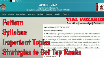 AP ICET 2022 Syllabus | Strategies to get top ranks in AP ICET 2022 | AP ICET 2022 Pattern | AP ICET